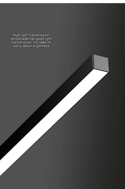 Lindby Long Aluminium Modern LED Ceiling Light Creative Design Ceiling Lamp Indoor Lighting Fixture Hallway Balcony Aisle Office Lustre