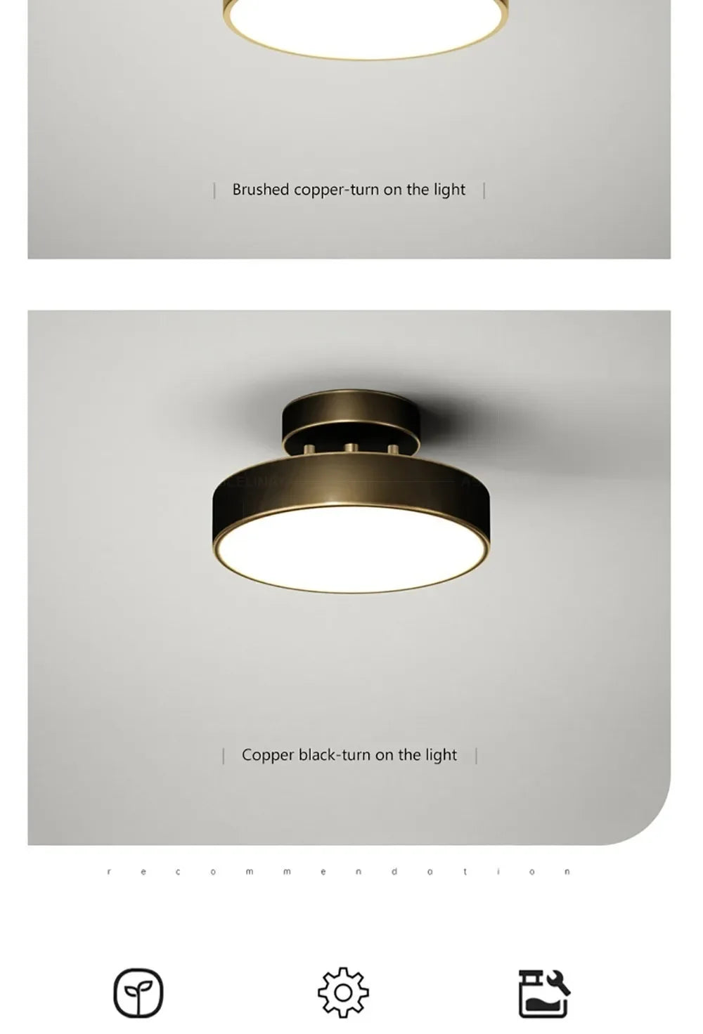 Flos Modern LED Ceiling Light White Light For Living Room Bedroom Hallway Office Balcony Dining Room Hotel Apartments Indoor Lighting