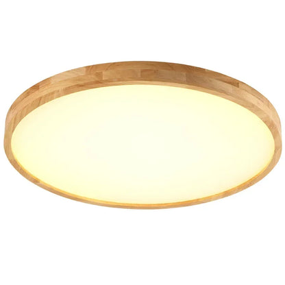 Endon Led Wooden Ceiling Lamps Living Room Bedroom Entrance Ceiling Lighting Room Decor Round High 7Cm Modern Ceiling Light Fixture