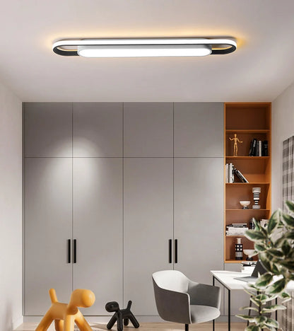 Eglo Hot Sale Led Ceiling Light Rectangular For Kitchen Aisle Home Decor Chandelier Dining Table Long Strip Lamp Modern Ceiling Lam