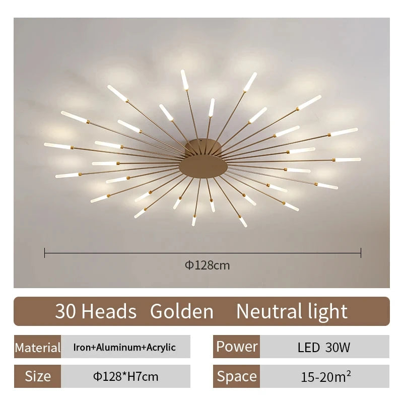Eglo Modern LED Ceiling Lamp Living Room Dining Bedroom Ceiling Chandelier Lights Nordic Fireworks Design Home Decor Indoor Lighting