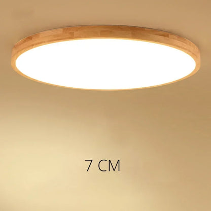 Endon Led Wooden Ceiling Lamps Living Room Bedroom Entrance Ceiling Lighting Room Decor Round High 7Cm Modern Ceiling Light Fixture