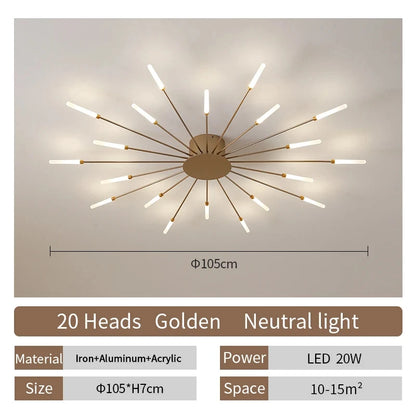 Eglo Modern LED Ceiling Lamp Living Room Dining Bedroom Ceiling Chandelier Lights Nordic Fireworks Design Home Decor Indoor Lighting