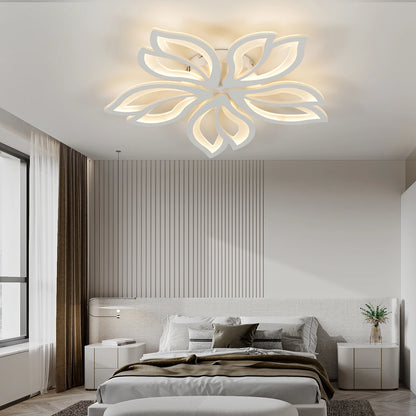 Artemide LED Ceiling Light Fixture, Modern Leaves Ceiling Lamp Flush Mount Ceiling for Living Room Study Room Dining Room Bedroom