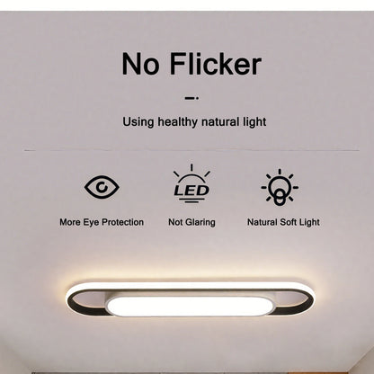 Endon LED Ceiling Light 220V 41CM Rectangular Strip Light Modern Minimalist Home Decor Corridor Light for Stairwells Entrance Balcony