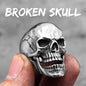 Killstar Vintage Punk Gothic All Skull Head Series Stainless Steel Womens Mens Rings Unique for Biker Jewelry Creativity Gift Wholesale Skull Gothic Steel Stainless Steel
