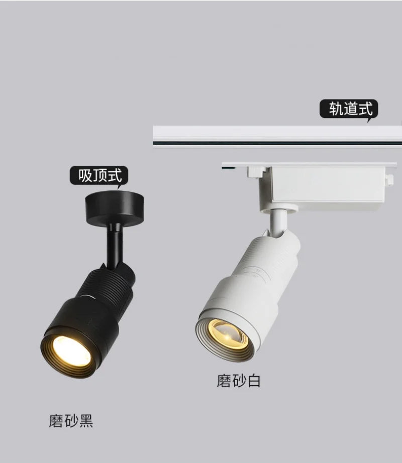 Eglo LED Ceiling Lamp Spot  Zoom 15-60 Degrees COB Downlights Track Light 7W 15W Lights AC220V Led Lights For Room Hotel Bedchamber