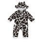 Faux Hooded Baby Romper